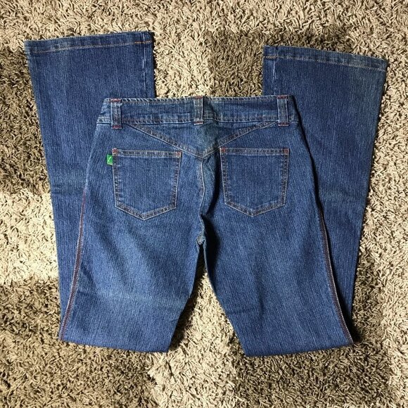 Y2K Size 7/8 Gnger Low Rise Flare Jeans. Runs Small. New With Tags - Picture 4 of 4